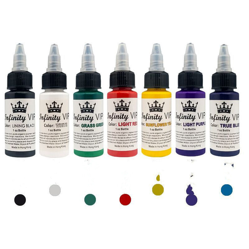 Semi-Permanent Tattoo Pigment Material Crown - Pure Plant Pigment