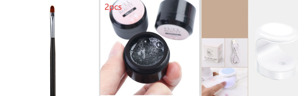 Colle Gel Fiberglass pour Ongles – Réparation des Ongles Cassés et Pose de Capsules Américaines, Tenue Longue Durée UV/LED