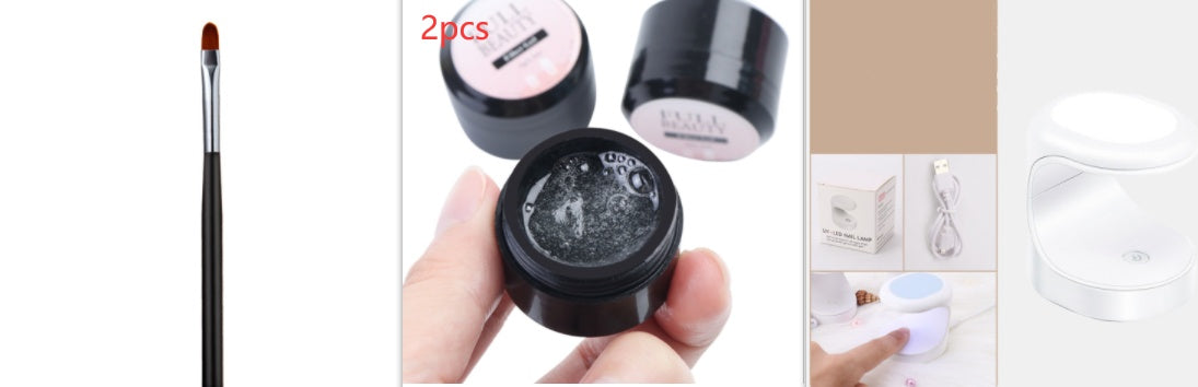 Colle Gel Fiberglass pour Ongles – Réparation des Ongles Cassés et Pose de Capsules Américaines, Tenue Longue Durée UV/LED