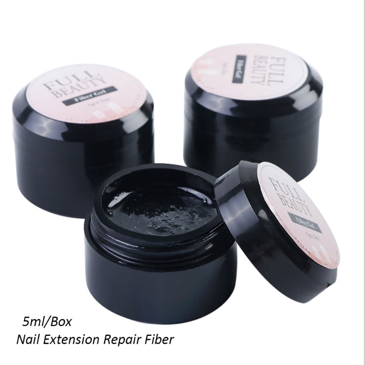 Colle Gel Fiberglass pour Ongles – Réparation des Ongles Cassés et Pose de Capsules Américaines, Tenue Longue Durée UV/LED