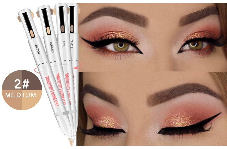 Crayon à sourcils boule quatre en un