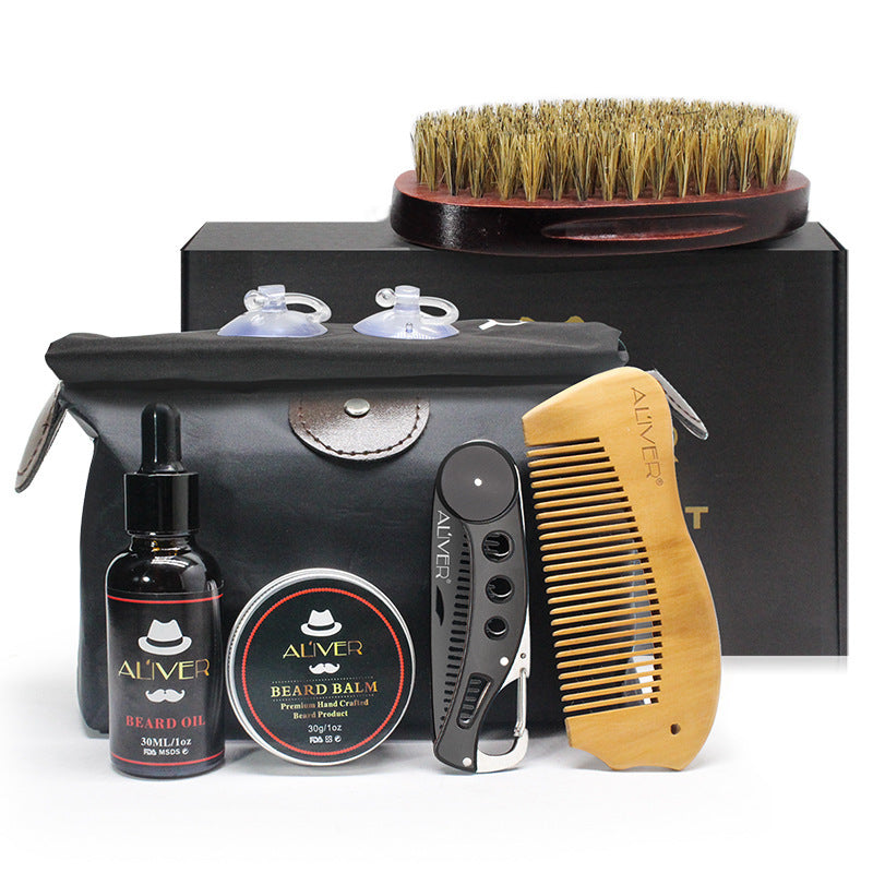 Beard shaving set,