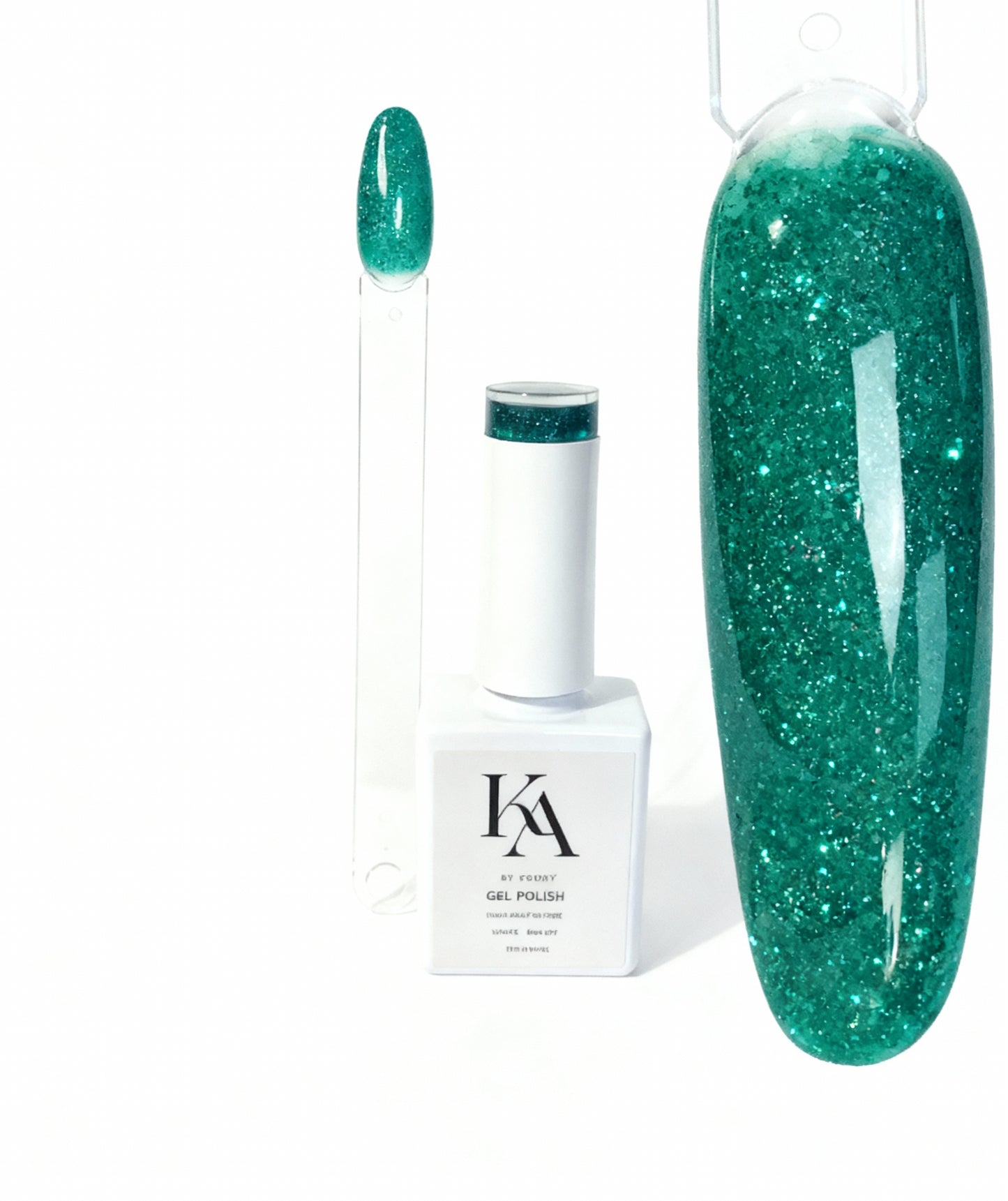 Vernis Gel Vert Pailleté 15 ml – Esprit Noël | Gel Polish UV/LED – Soak Off – 100% TPO Free & HEMA – Édition Limitée