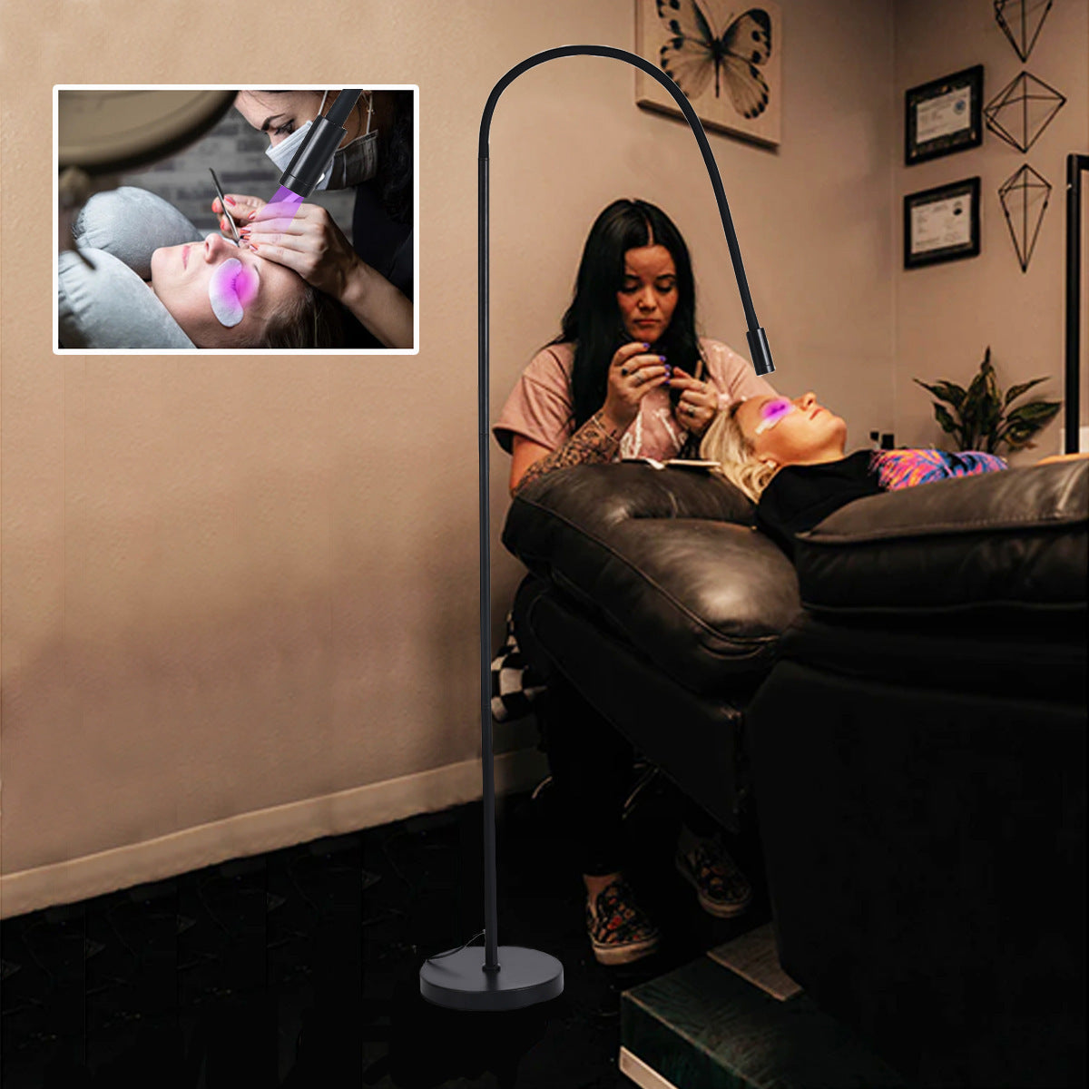 UV Floor Lamp for Eyelash Extensions