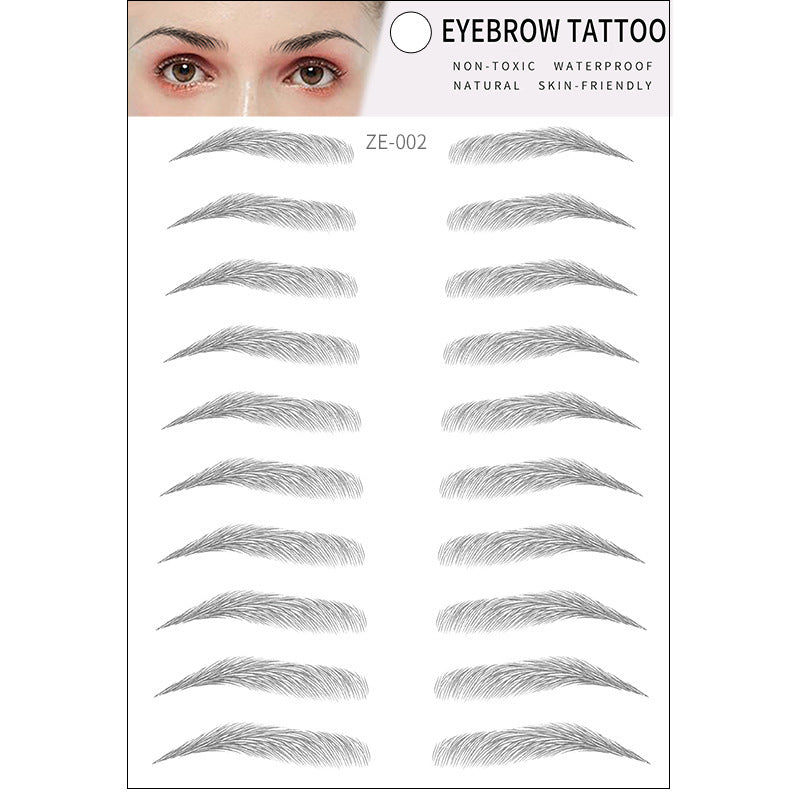 Simple Thick Eyebrows Imitation Eco-Friendly Eyebrow Stickers