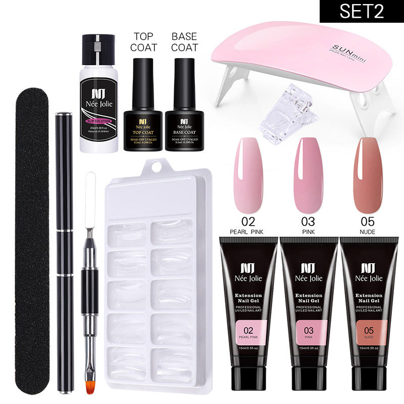 Solid Glue for Nail Extension - Crystal Set Long Model