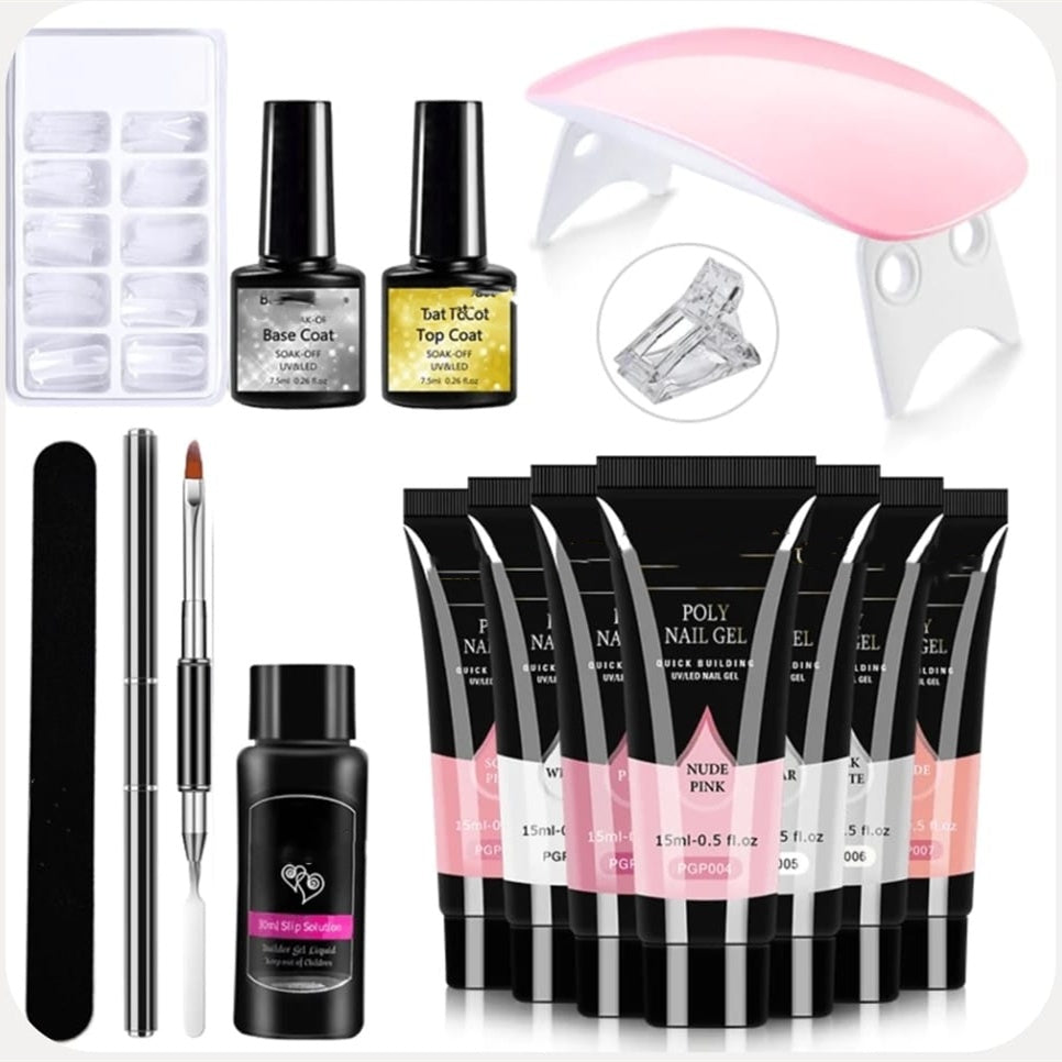 Kit de lumière Crystal Extension Gel Nail Art