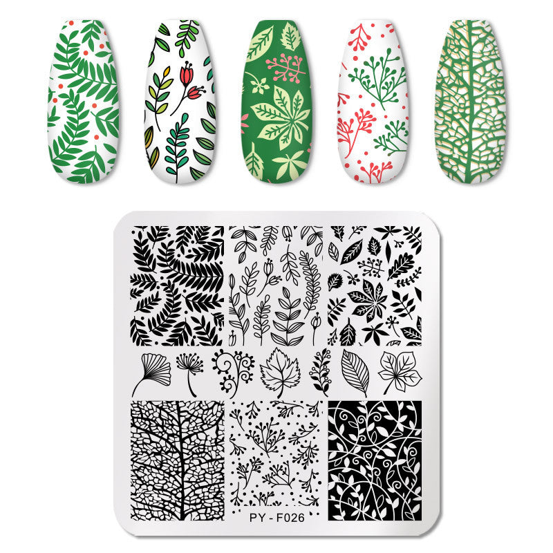 Nail plaque d'impression en acier inoxydable