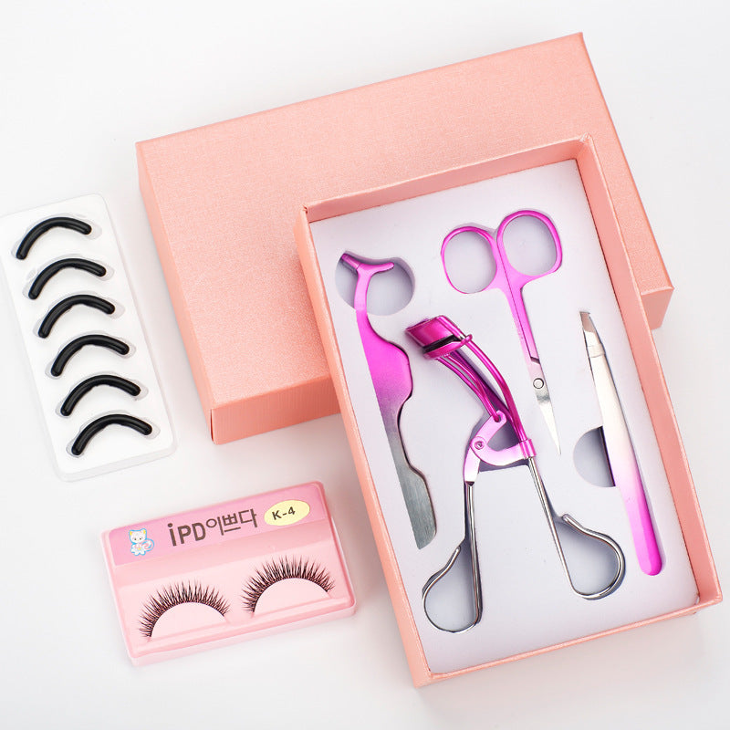 Kit Multifonction 4 Pièces - Recourbe-Cils et Outils de Maquillage essentiels