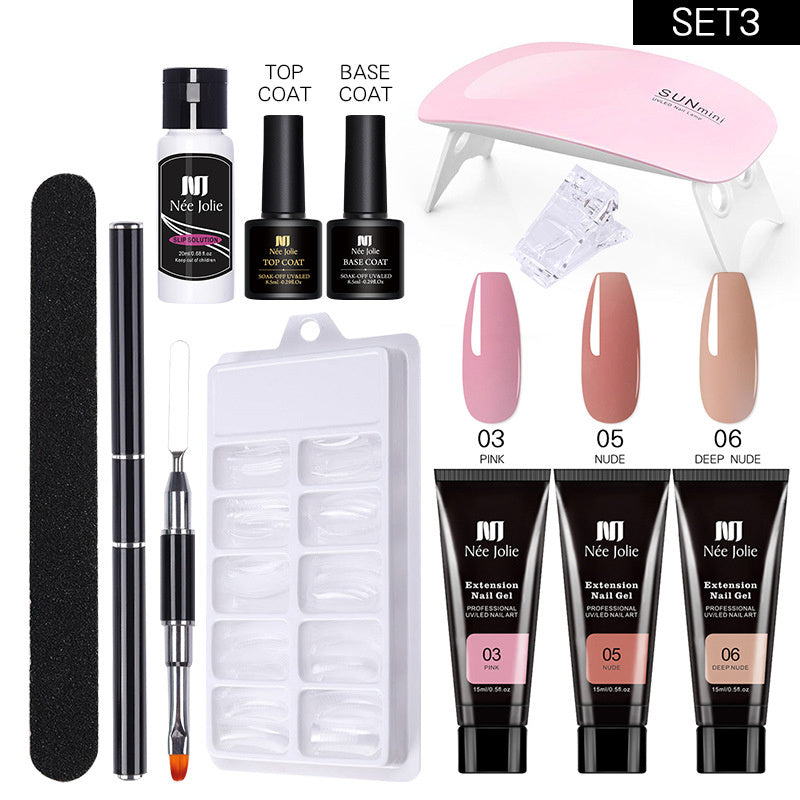 Solid Glue for Nail Extension - Crystal Set Long Model