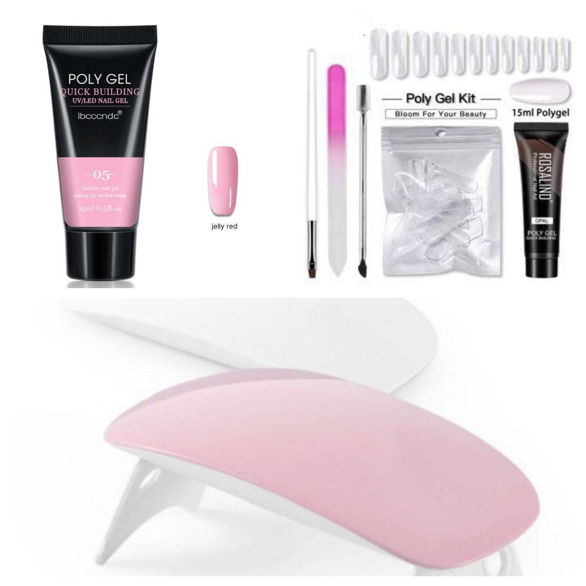 Polygel building gel for extension