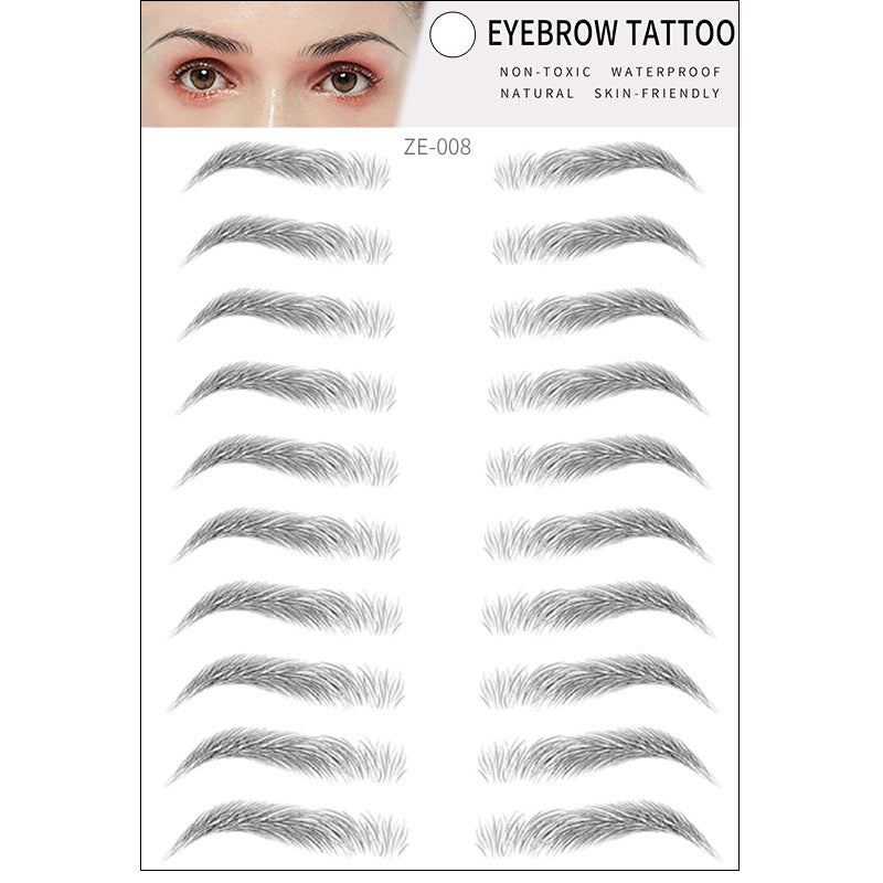 Simple Thick Eyebrows Imitation Eco-Friendly Eyebrow Stickers