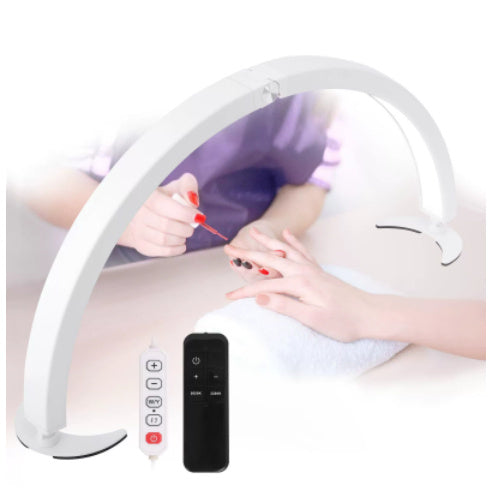 Lampe LED Manucure – Demi-Lune U, 3 Températures, Contrôle Tactile, Lampe à Ongles de Bureau