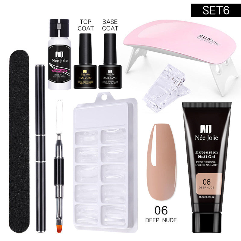 Colle Solide pour Extension d’Ongles - Ensemble Cristal Modèle Long