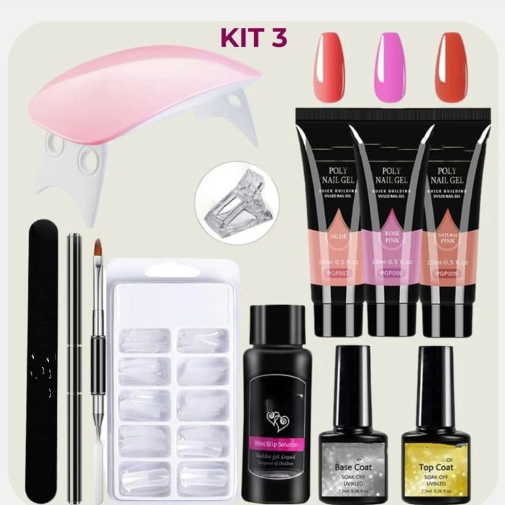 Kit de lumière Crystal Extension Gel Nail Art