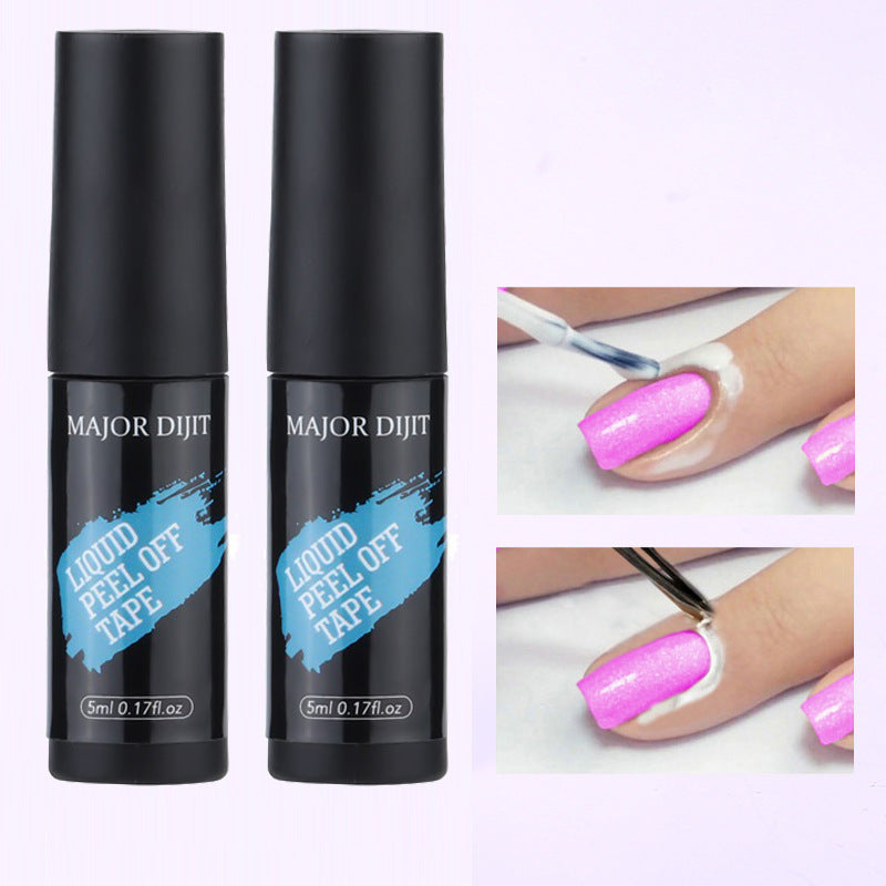 Anti-spill nail polish glue