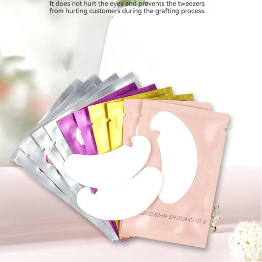 Hydrogel patch for eyelash implantation