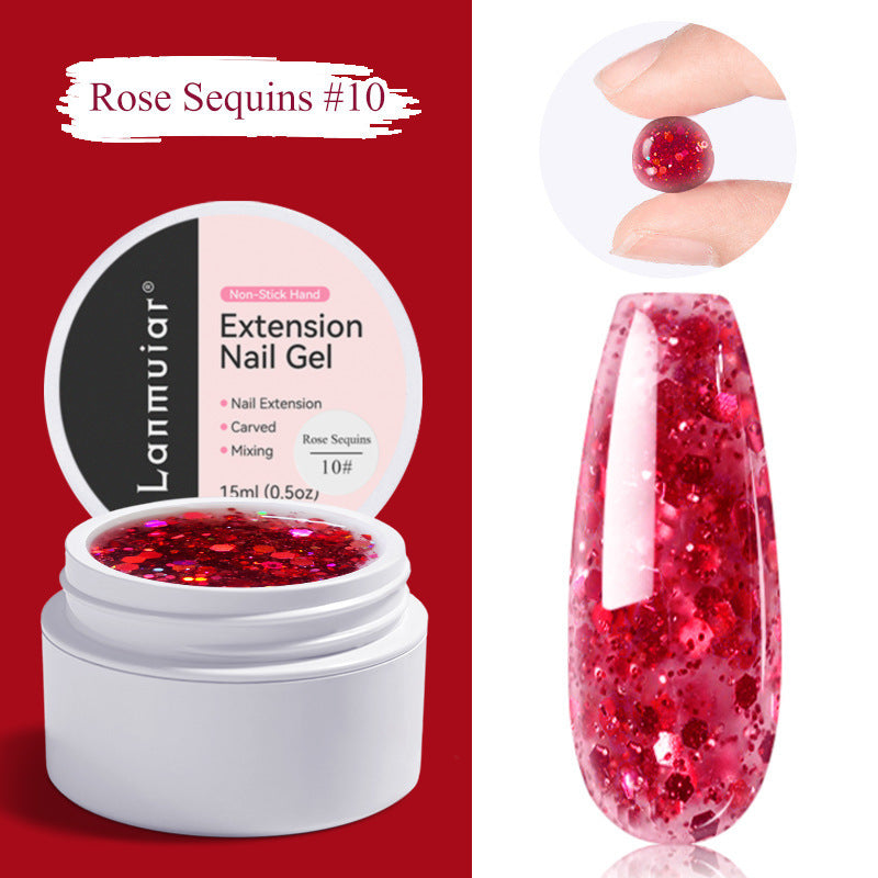 Gel Pâte UV 3D Non-Adhésif – Pour Fleurs et Nail Art