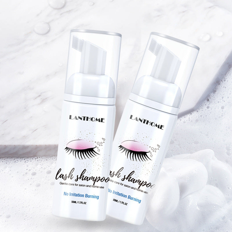 LANTHOME Lash Shampoo – Shampooing pour Cils et Extensions, Nettoyage en Profondeur