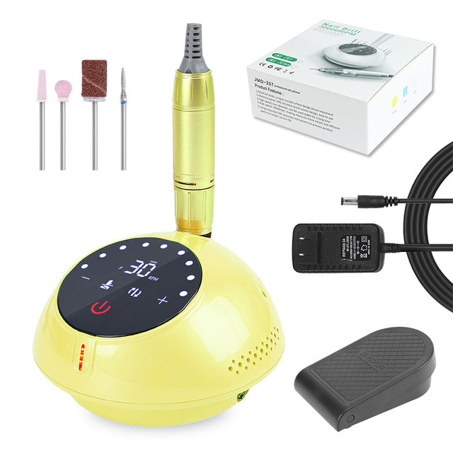 Ponceuse à Ongles 30,000 RPM – Machine Professionnelle avec Écran HD, Manucure & Pédicure