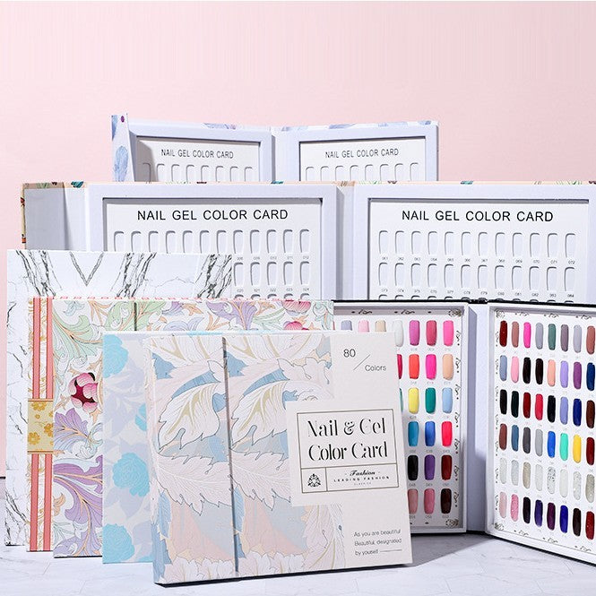 Tableau d'Exposition des Échantillons de Couleurs d'Ongles