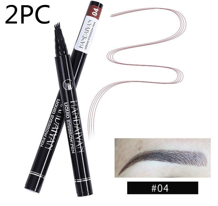 Waterproof Microblading Eyebrow Pencil with Forked Tip