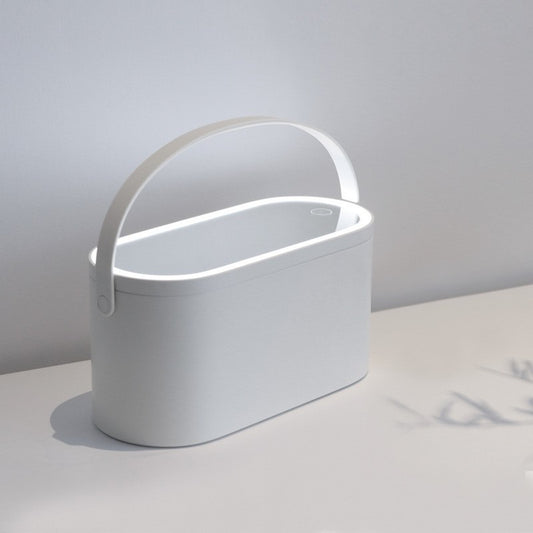 Boîte de rangement de lumière LED portable miroir de beauté et de maquillage