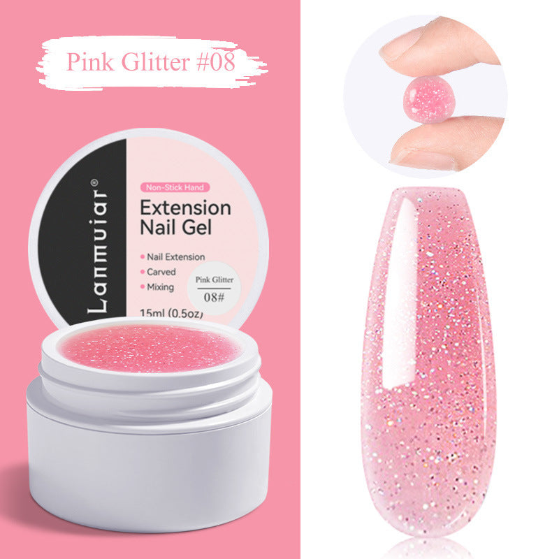 Gel Pâte UV 3D Non-Adhésif – Pour Fleurs et Nail Art