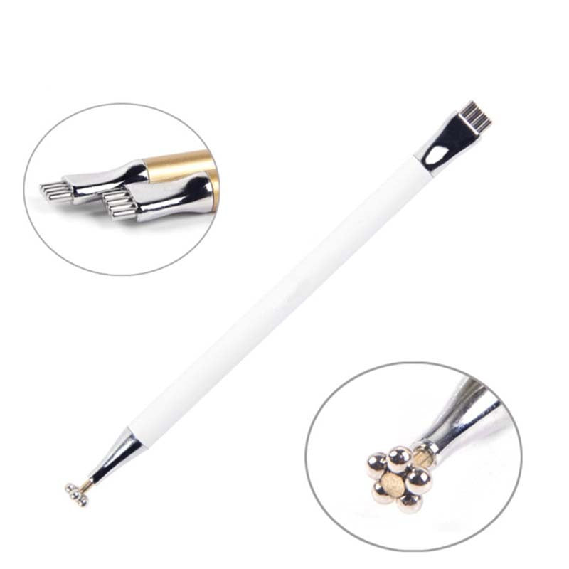 Stylo Magnétique à Double Usage Imprimé pour Nail Art