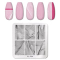 Nail plaque d'impression en acier inoxydable