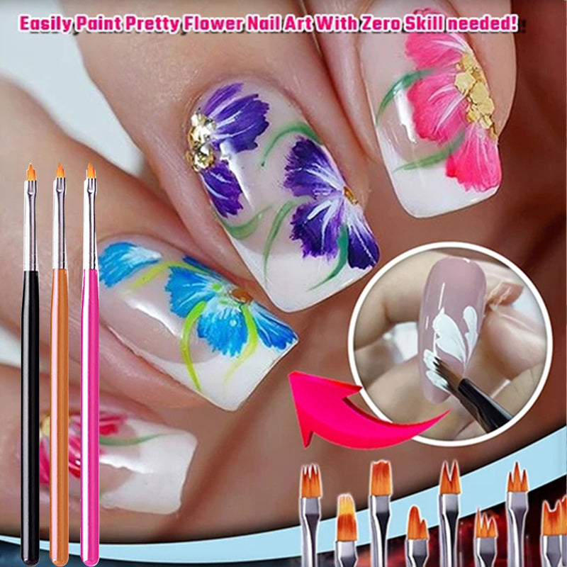 Ensemble de 8 Pinceaux pour Nail Art – Précision et Créativité