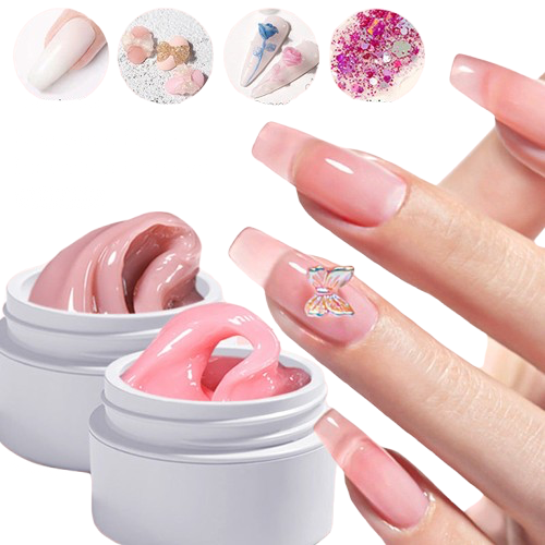 Gel Pâte UV 3D Non-Adhésif – Pour Fleurs et Nail Art