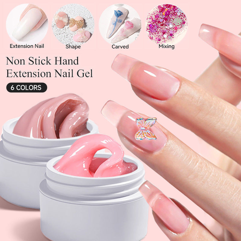 Gel Pâte UV 3D Non-Adhésif – Pour Fleurs et Nail Art