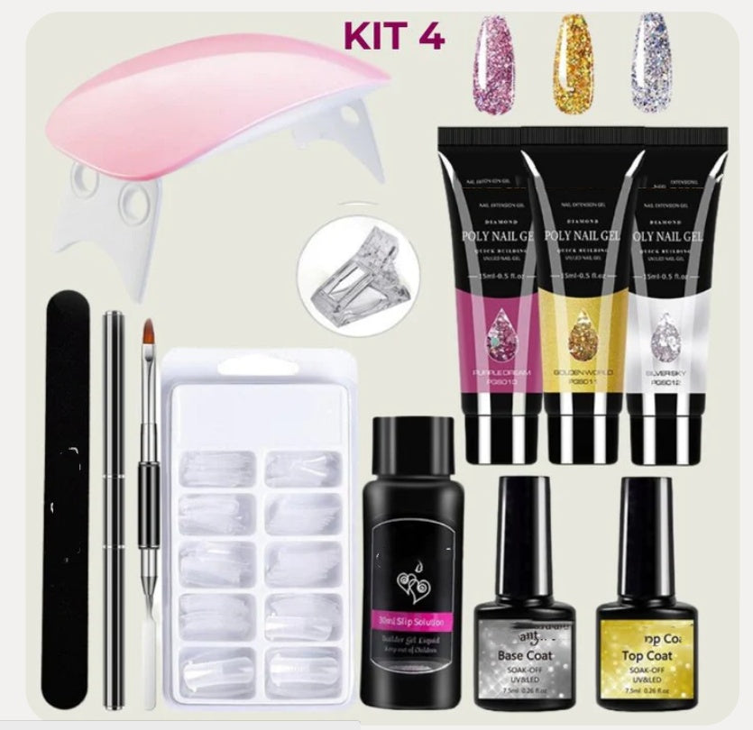 Kit de lumière Crystal Extension Gel Nail Art