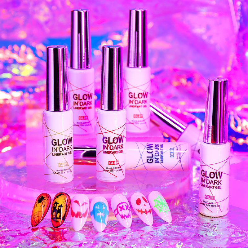 Glow in Dark Gel for luminous nails