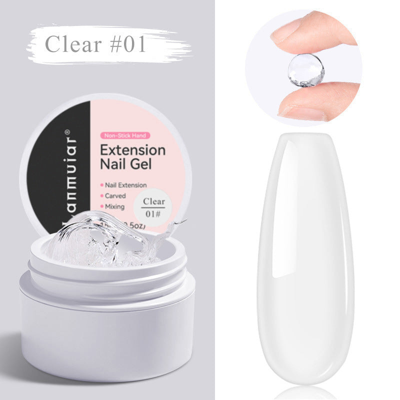 Gel Pâte UV 3D Non-Adhésif – Pour Fleurs et Nail Art