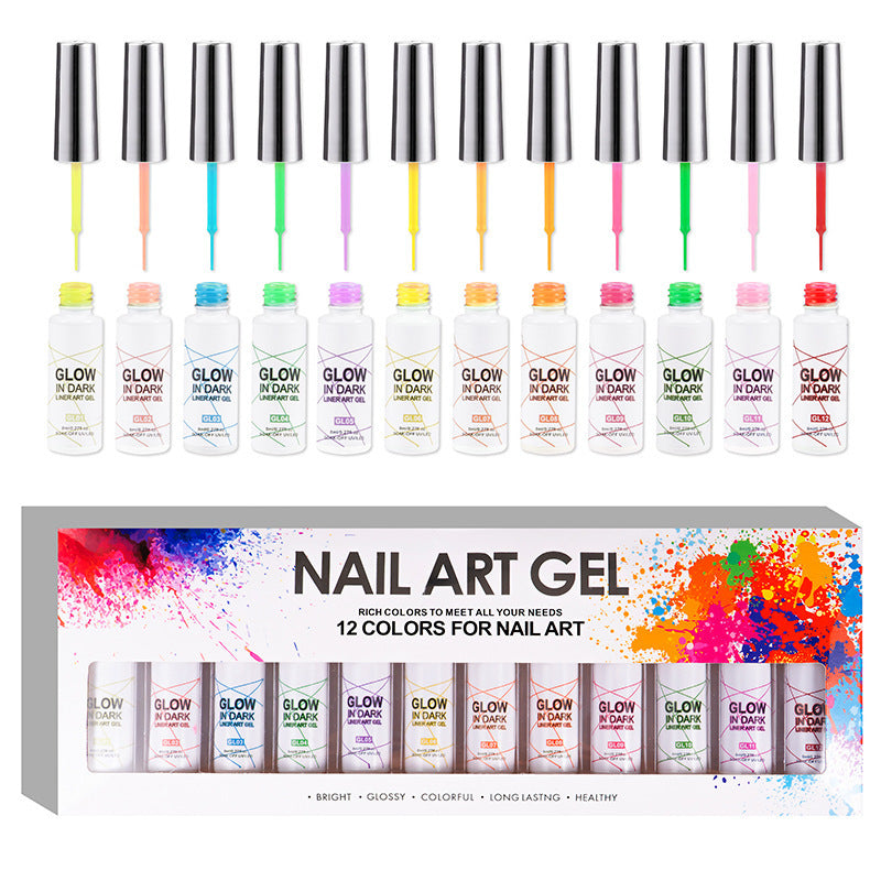 Glow in Dark Gel for luminous nails