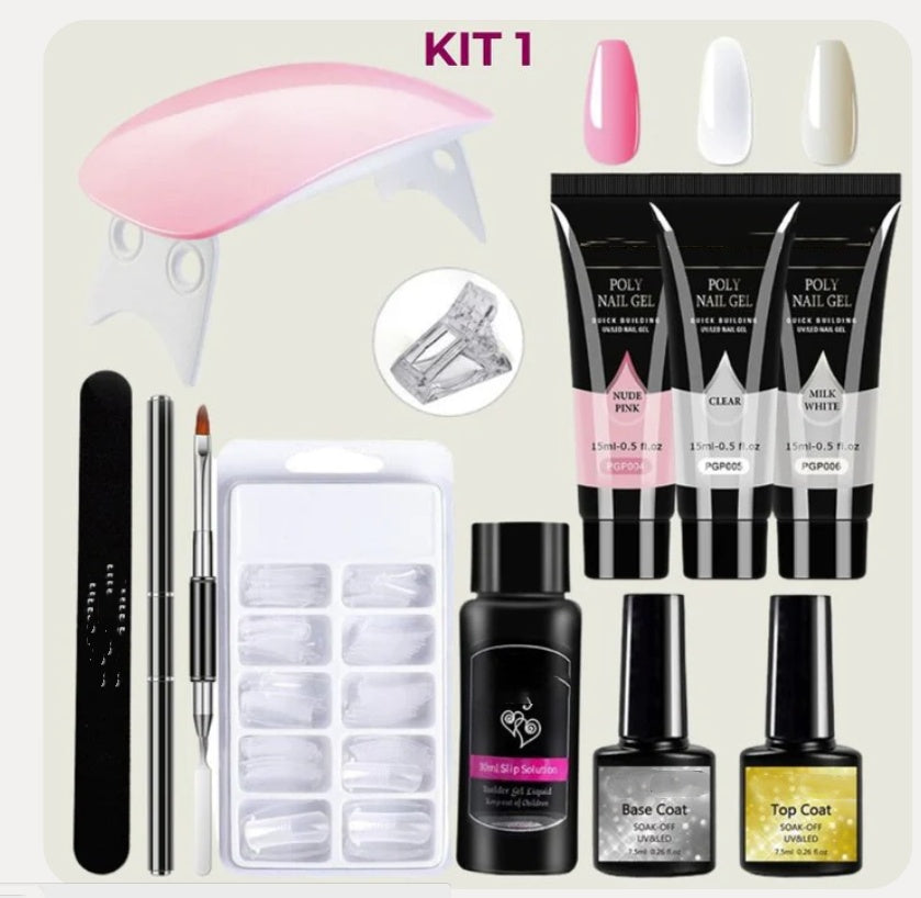 Kit de lumière Crystal Extension Gel Nail Art