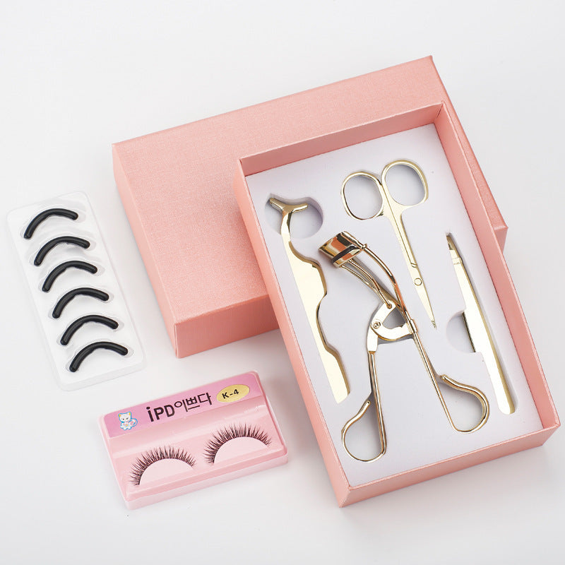 Kit Multifonction 4 Pièces - Recourbe-Cils et Outils de Maquillage essentiels