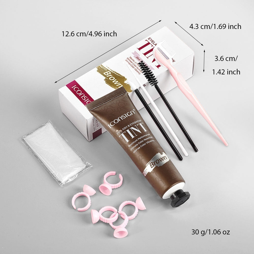 Professional two-in-one eyelash and eyebrow tinting kit