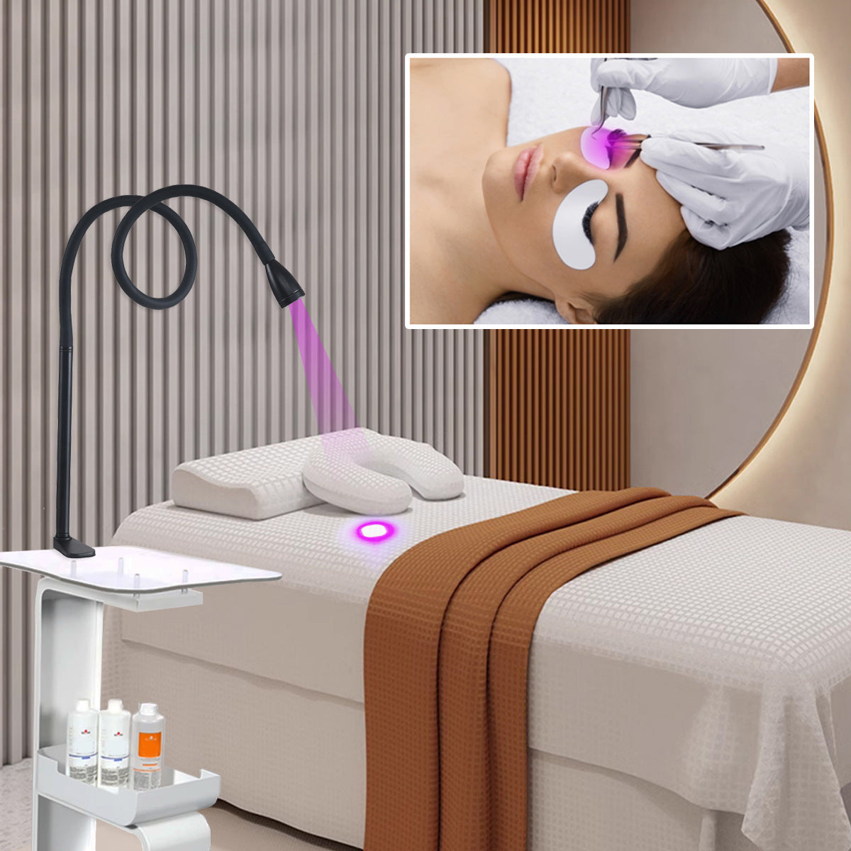 UV Floor Lamp for Eyelash Extensions