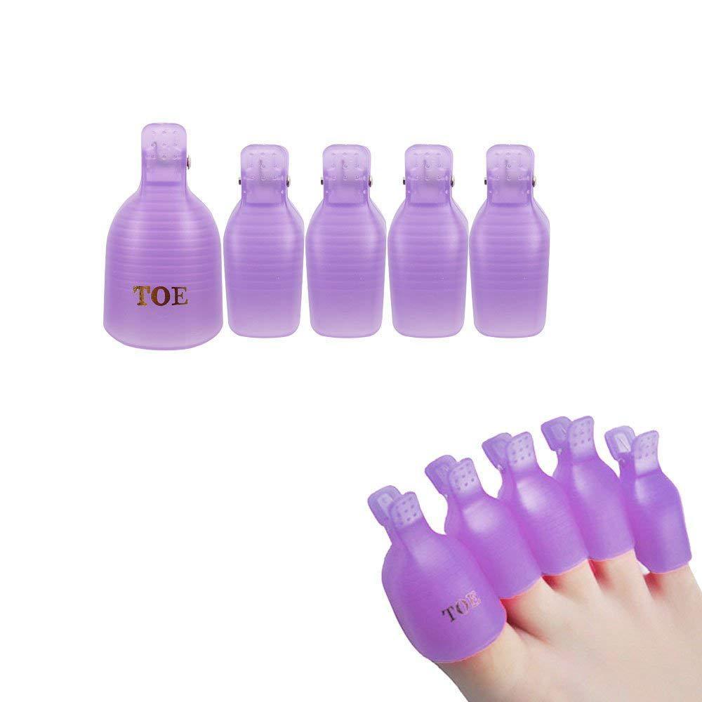 Kit de Dépose Ongles – Clips Remover pour Vernis Semi-permanent et Colle à Ongles