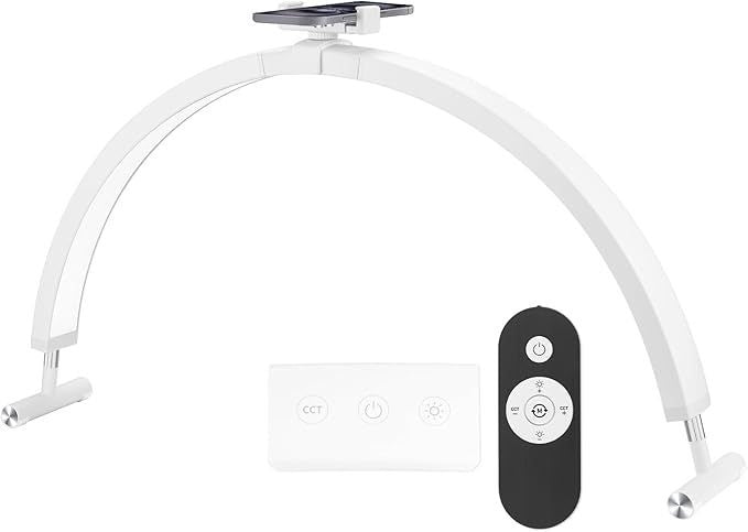 Lampe LED Manucure – Demi-Lune U, 3 Températures, Contrôle Tactile, Lampe à Ongles de Bureau