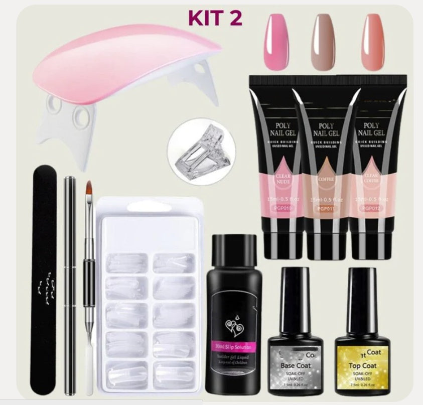 Kit de lumière Crystal Extension Gel Nail Art