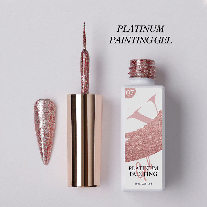Hand painted nail polish