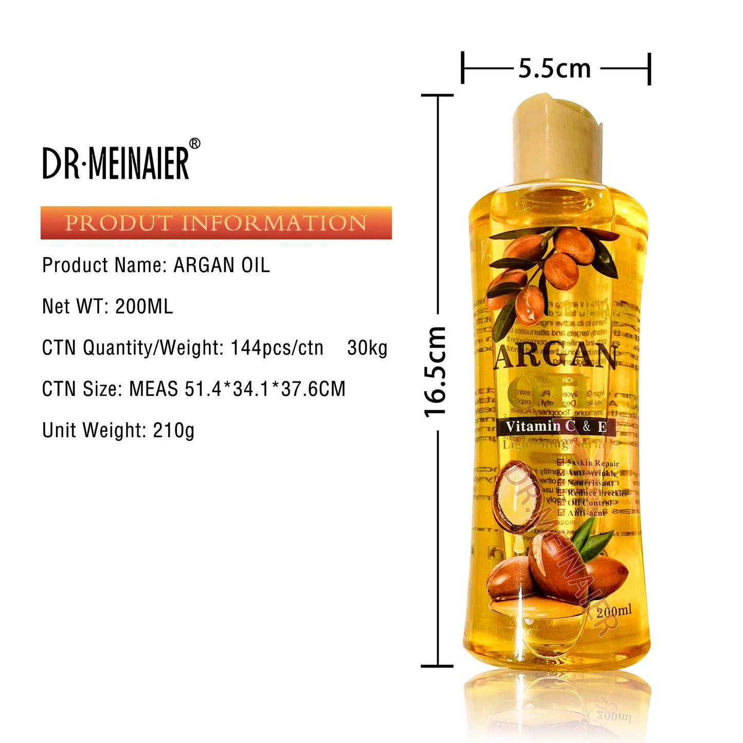 Moisturizing Argan Oil for Face and Body