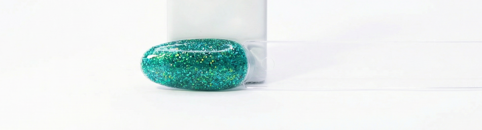 Vernis Gel Vert Pailleté 15 ml – Esprit Noël | Gel Polish UV/LED – Soak Off – 100% TPO Free & HEMA – Édition Limitée