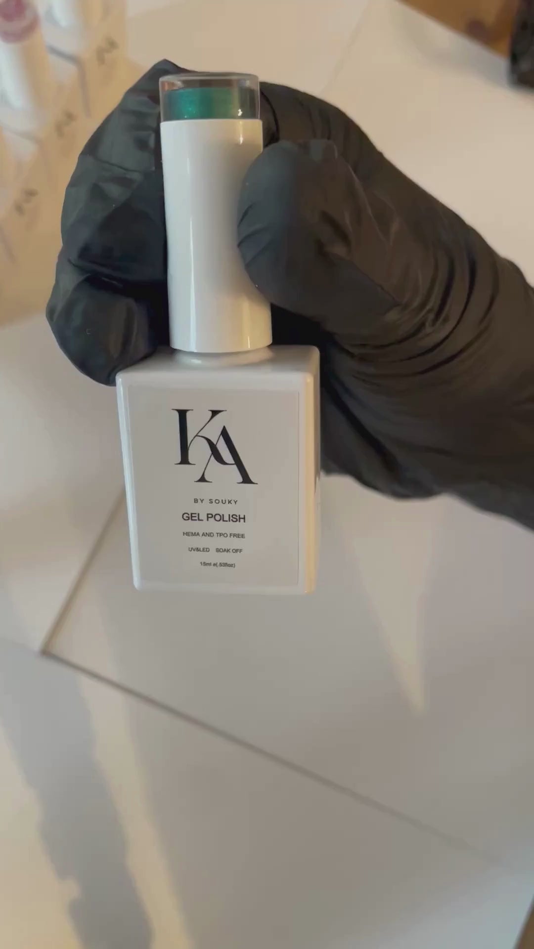 Vernis Gel Vert Pailleté 15 ml