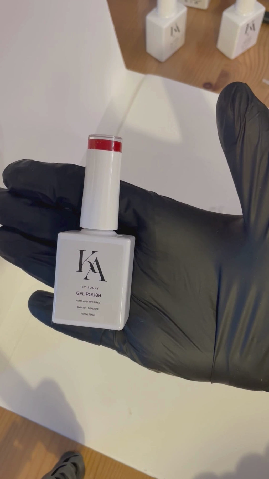 Vernis Gel Rouge Lumineux 15 ml