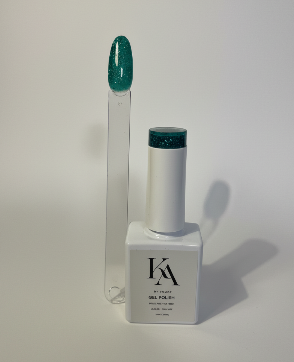 Vernis Gel Vert Pailleté 15 ml – Esprit Noël | Gel Polish UV/LED – Soak Off – 100% TPO Free & HEMA – Édition Limitée